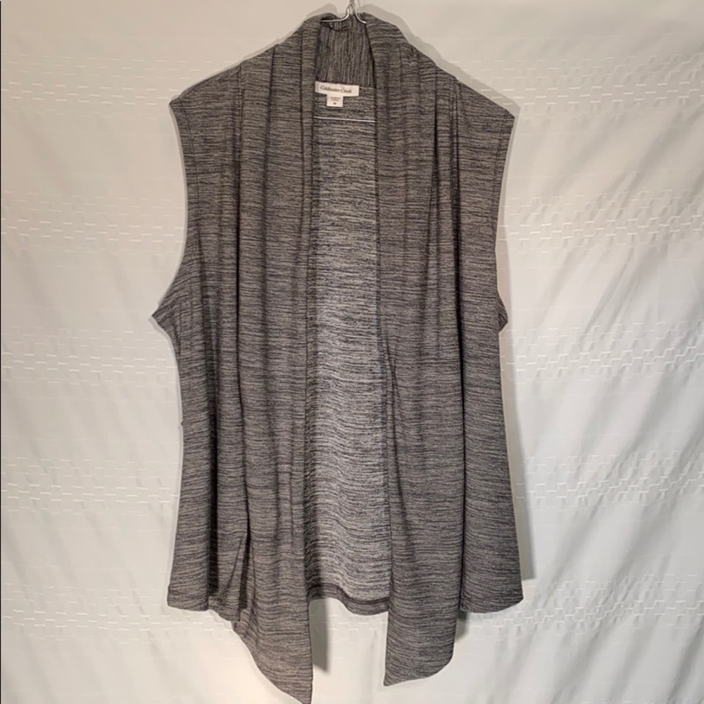 Coldwater Creek Gray Vest Cardigan